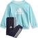 Adidas Infants Bos Logo Jogger Set - French Terry Hazy Sky/White