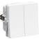 Lauritz Knudsen LK Fuga Kroneafbryder 16A 250V 1 modul - Hvid
