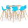 vidaXL 3056294 Bargrupp, 1 Bord inkl. 6 Stolar