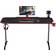 Ultradesk Frag Gaming Desk - Red, 1400x660x760mm