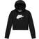 Nike Felpa Logo Air Swoosh Nero Ragazza