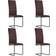 vidaXL Cantilevered 4-pack Køkkenstol 102.5cm 4stk