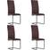 vidaXL Cantilevered 4-pack Silla de Cocina 102.5cm 4pcs