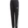 adidas Girl's 3-Stripes Tapered Leg Tracksuit Bottoms - Black/White (GE0947)