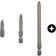 Bosch Extra Hard 2 607 001 508 Screwdriver Bit Set 3pcs