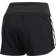Adidas 3 Stripe Woven Gym Short - Negro