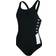 Speedo Boom Logo Splice Muscleback Swimsuit - Black/White