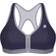 Shock Absorber Active Zipped Plunge Sports Bra - Summer Fun Blue