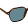 Ray-Ban JOHN Gafas de sol Habana a Rayas Montura Azul Lentes 53-18