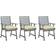 vidaXL 3064452 3-pack Garden Dining Chair