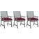 vidaXL 3064452 3-pack Garden Dining Chair