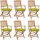 vidaXL 3065487 6-pack Garden Dining Chair