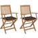 vidaXL 3064613 2-pack Havestol