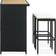 vidaXL 313473 Conjunto de Bar Exterior, 1 Mesa incl. 2 Sillas