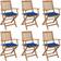 vidaXL 3065487 6-pack Garden Dining Chair