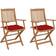 vidaXL 3064613 2-pack Chaise de jardin pour repas