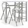 vidaXL 284402 Bargrupp, 1 Bord inkl. 2 Stolar