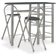 vidaXL 284402 Bargrupp, 1 Bord inkl. 2 Stolar