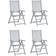 vidaXL 3065385 4-pack Trädgårdsmatstol