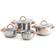 Quid Vanity Stainless Steel Cookware Set with lid 4 Parts