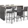 vidaXL 49563 Ensemble de Bar d'Extérieur, 1 Table incluse 6 Chaises