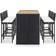 vidaXL 49563 Ensemble de Bar d'Extérieur, 1 Table incluse 6 Chaises