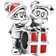 Pandora Disney Mickey Mouse & Minnie Mouse Present Charm - Silver/Red