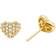 Michael Kors Love Pavé Heart Earrings - Gold/Transparent