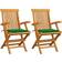 vidaXL 3062490 2-pack Chaise de jardin pour repas