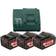 Metabo 685048000 18V Li-Ion Accu Starterset (3x 5.2Ah) Lader