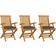 vidaXL 3062514 3-pack Garden Dining Chair