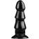 All Black Glans Trio Dildo 17x5cm