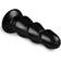 All Black Glans Trio Dildo 17x5cm
