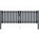 vidaXL Double Door Fence Gate 306x250cm