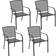 vidaXL 310154 4-pack Garden Dining Chair