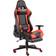 vidaXL Swivel Footrest Gaming Chair - Black/Red