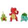 Pokémon Battle Figure Set Charmeleon + Bulbasaur + Larvitar