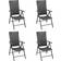 vidaXL 313105 4-pack Garden Dining Chair