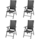 vidaXL 313105 4-pack Garden Dining Chair