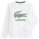 Lacoste Kids’ Crew Neck Vintage Logo Fleece Sweatshirt - White (SJ1964-001)