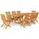 vidaXL 3059617 Matgrupp, 1 Bord inkl. 8 Stolar