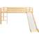 vidaXL Children's Loft Bed Frame with Slide & Ladder 38.2x81.9"