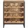 vidaXL Rough Mango Wood Meuble Bar 62x78.5cm