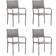 vidaXL 313120 4-pack Garden Dining Chair