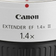 Canon Extender EF 1.4x III Teleconverter