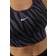 Nike Dri-Fit Swoosh Icon Clash 1-Piece Pad Longline Sports Bra - Dark Raisin/White