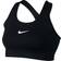 Nike Swoosh Non-Padded Sports Bra - Black/White