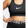 Nike Swoosh Non-Padded Sports Bra - Black/White