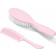 BabyOno Brosse à cheveux et peigne super doux rose clair