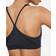 Nike Dri-FIT Indy Light-Support Padded V-Neck Sports Bra - Black/Black/Black/White